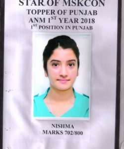 topper 003 Best Bsc Msc GNM ANM nursing college in Mohali