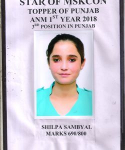 topper 005 Best Bsc Msc GNM ANM nursing college in Mohali
