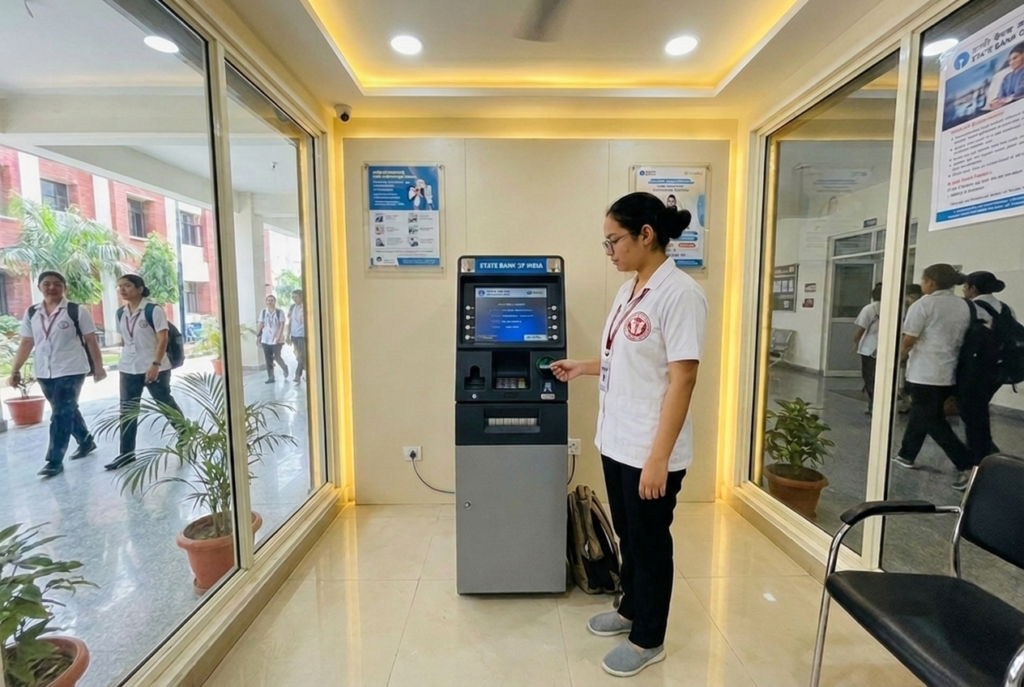 ATM facility available on MSK College nursing campus, Mohali